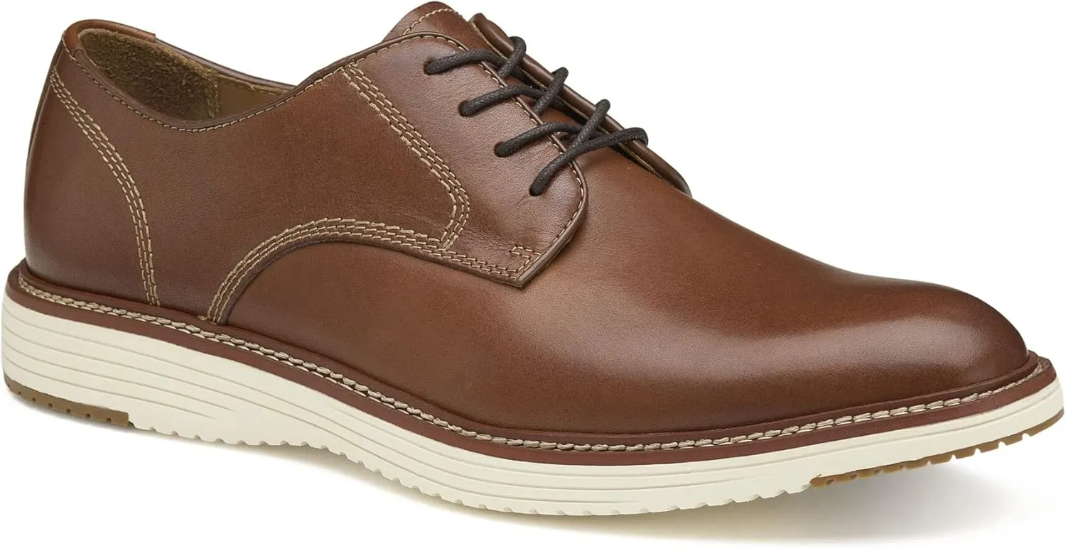 Johnston & Murphy Upton Plain Toe Men’s Shoe, Business Casual Men’s Dress Shoes, Comfortable Leather Shoes for Men