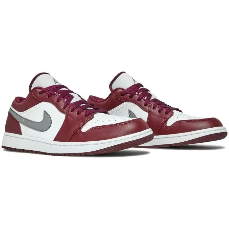 Jordan 1 Low White Bordeaux