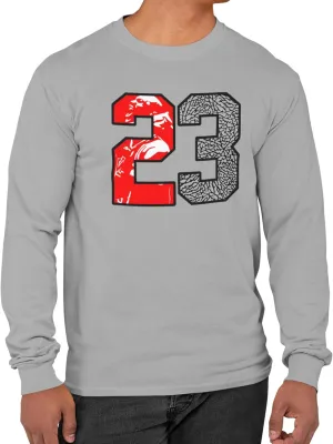 Jordan 23 Long Sleeve Sneaker Shirt 1 2 3 4 5 6 7 8 9 10 11 12 13 Match
