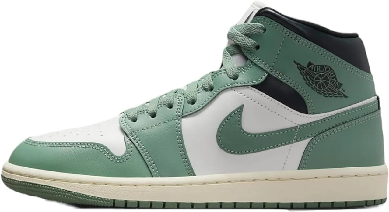 Jordan Nike Air 1 Mid Womens Sail/Jade Smoke-Anthracite BQ6472-130 6