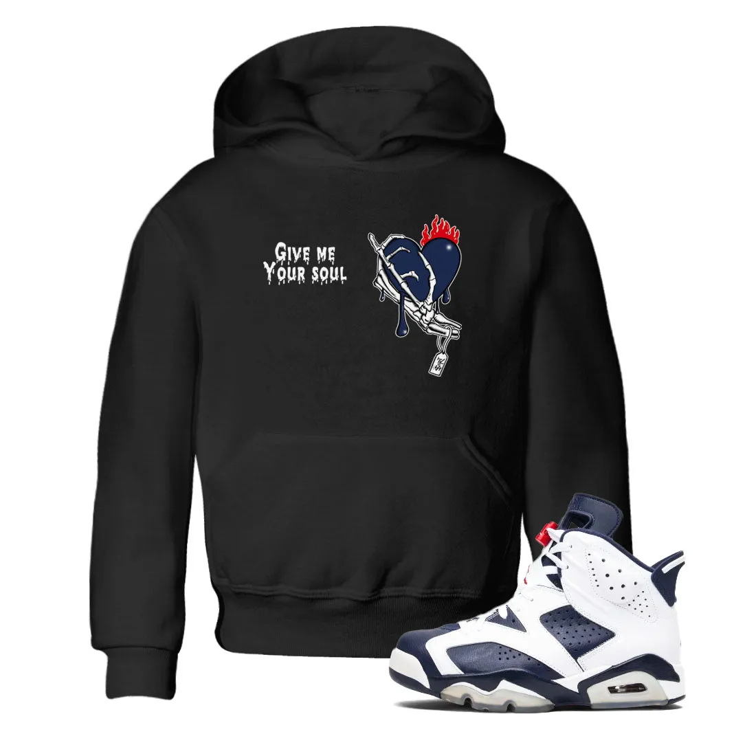 Jordan SNRT Durable materials Give - 6 Secure Sneaker Tees Air Kids Your And Soul Midnight Navy White Me