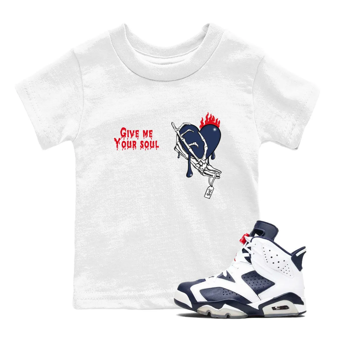 Jordan SNRT Durable materials Give - 6 Secure Sneaker Tees Air Kids Your And Soul Midnight Navy White Me