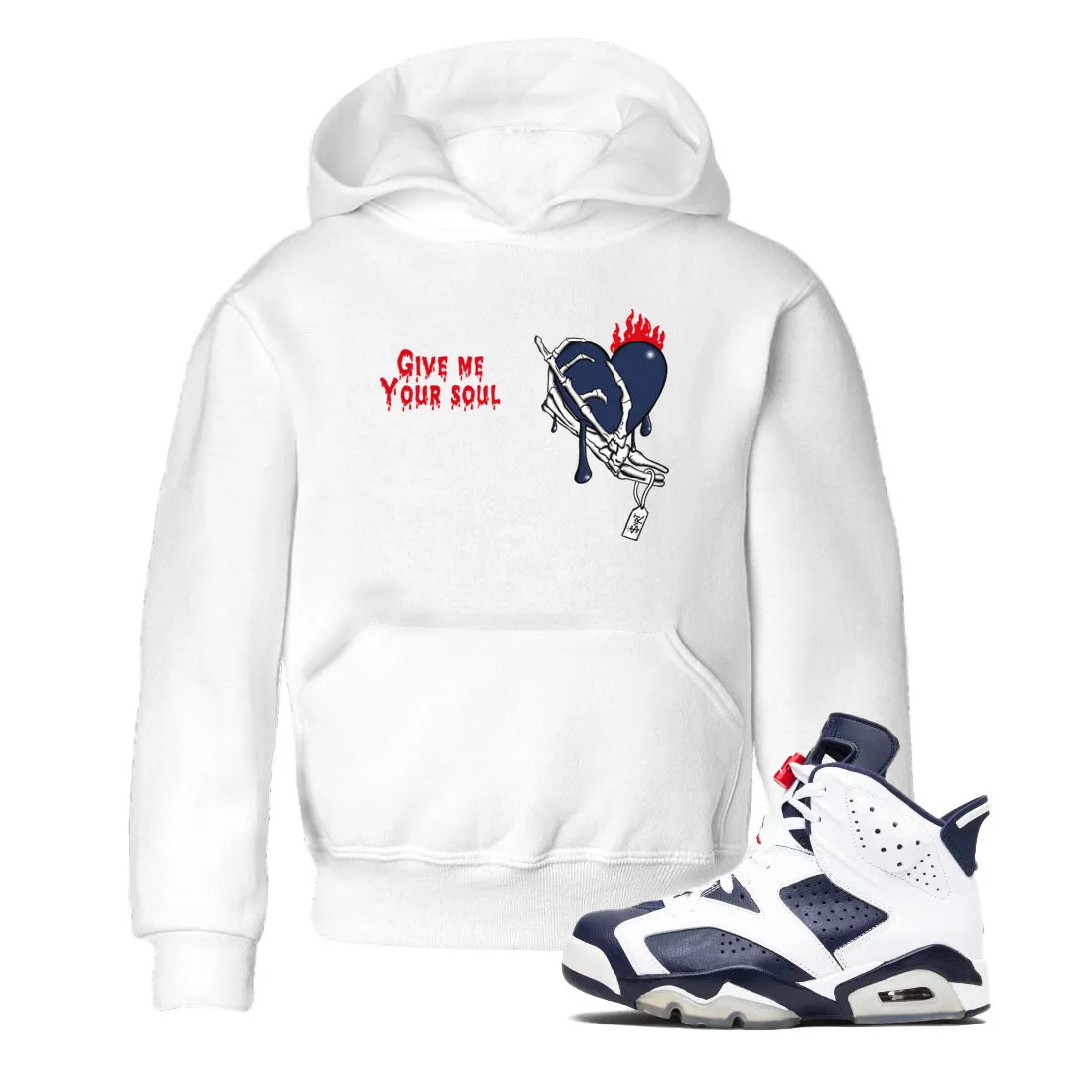 Jordan SNRT Durable materials Give - 6 Secure Sneaker Tees Air Kids Your And Soul Midnight Navy White Me