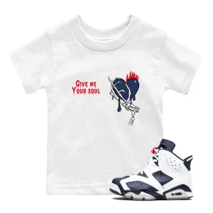 Jordan SNRT Durable materials Give - 6 Secure Sneaker Tees Air Kids Your And Soul Midnight Navy White Me