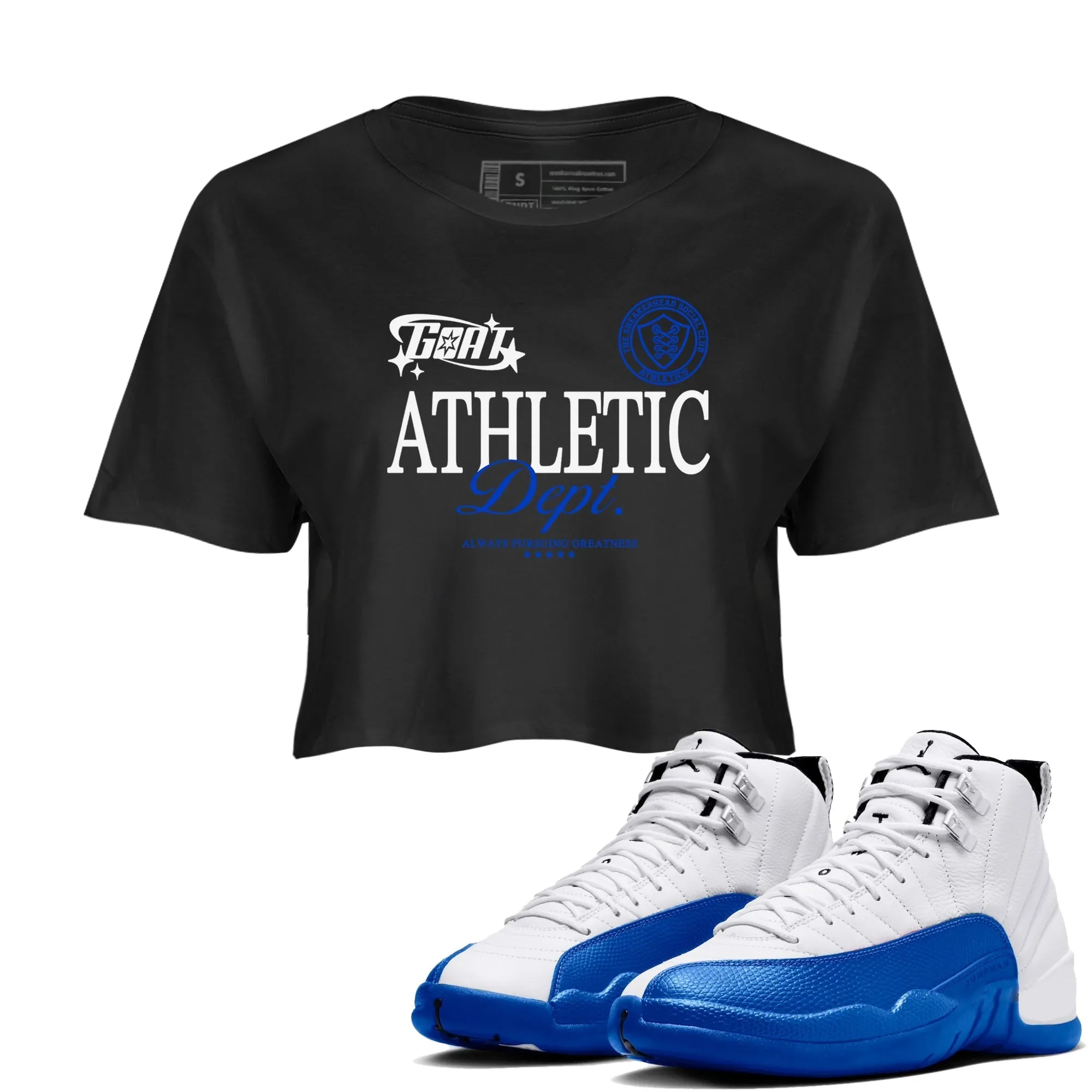 Jordan Women's Dept Athletic SNRT 12 Blueberry Goat - Seasonal clearance Air Unique Top Sneaker