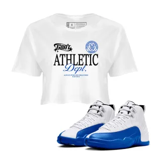 Jordan Women's Dept Athletic SNRT 12 Blueberry Goat - Seasonal clearance Air Unique Top Sneaker