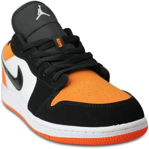 Jordan Youth Air Jordan 1 Low Leather Textile White Black