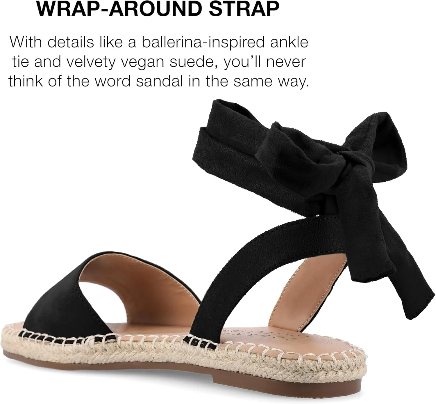 Journee Collection Women's Comfort Foam Emelie Sandal Espadrille Wedge