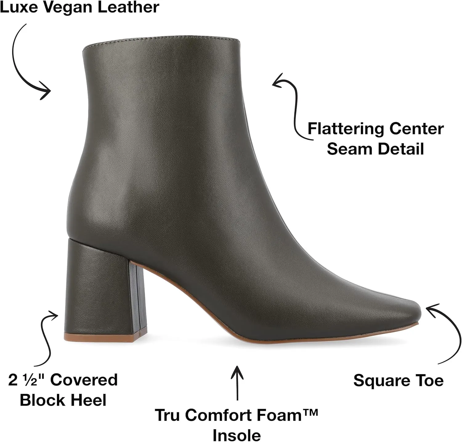 Journee Collection Women's Haylinn Ankle Boot