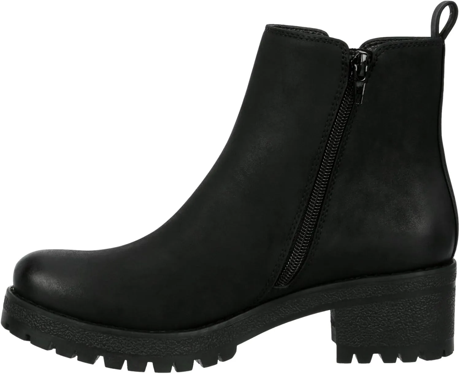 Judy - Women's Casual Chelsea Slip-On Lugged Ankle Boots