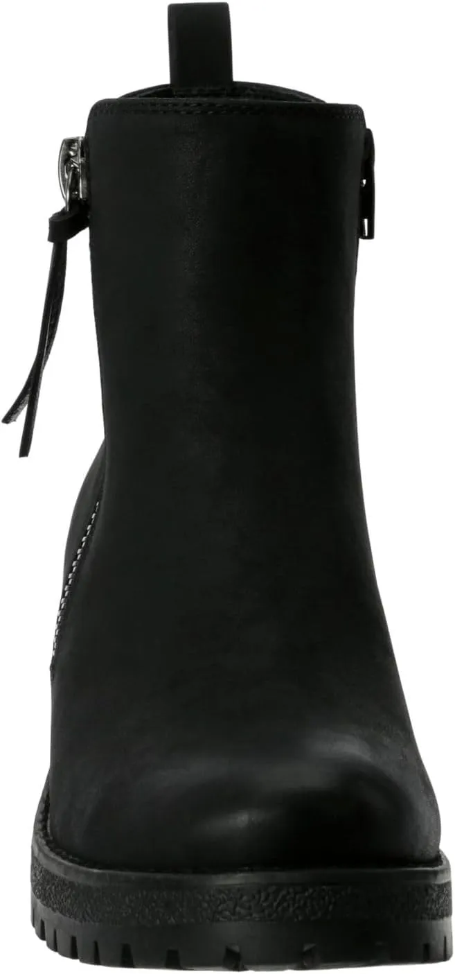 Judy - Women's Casual Chelsea Slip-On Lugged Ankle Boots