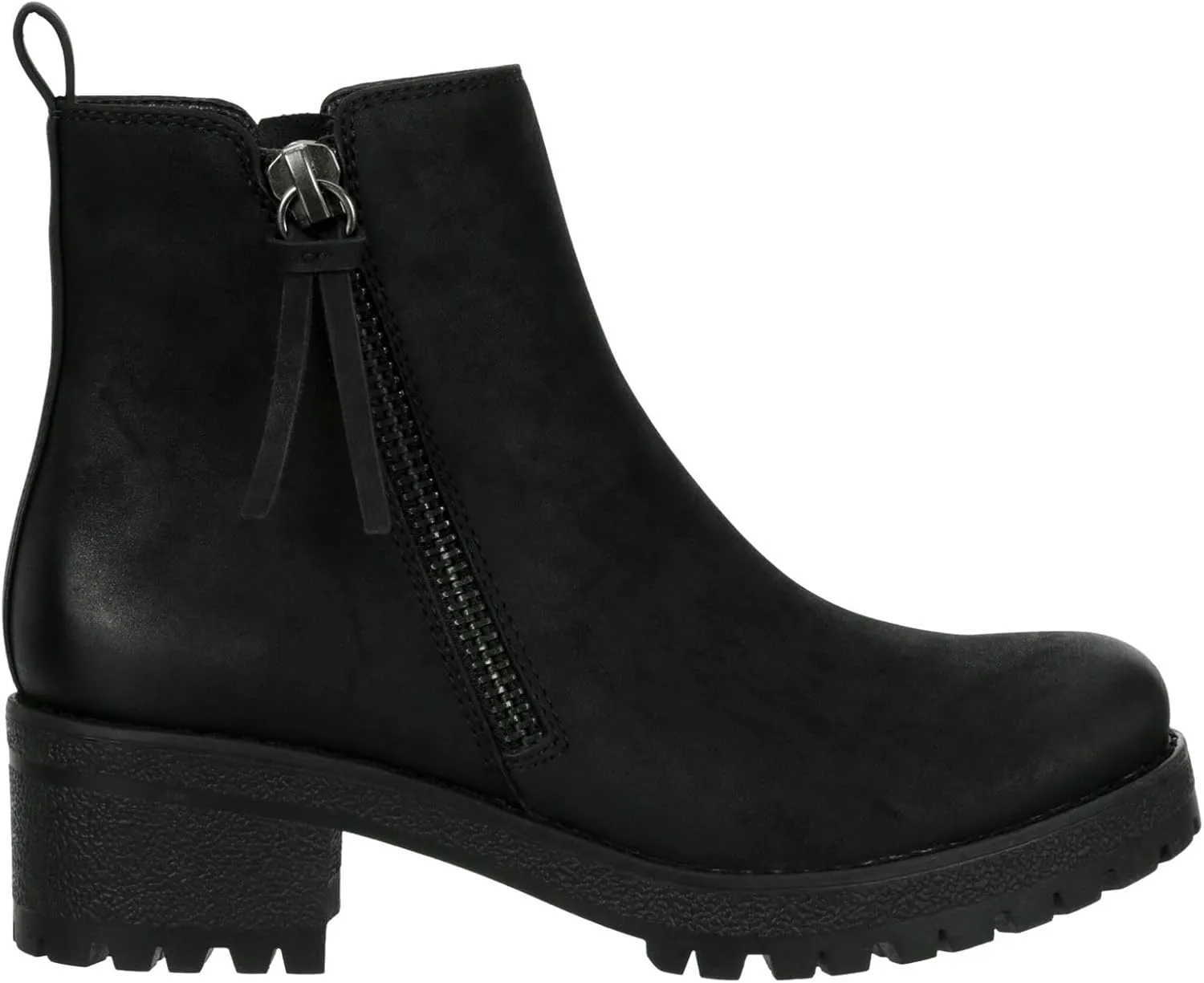 Judy - Women's Casual Chelsea Slip-On Lugged Ankle Boots