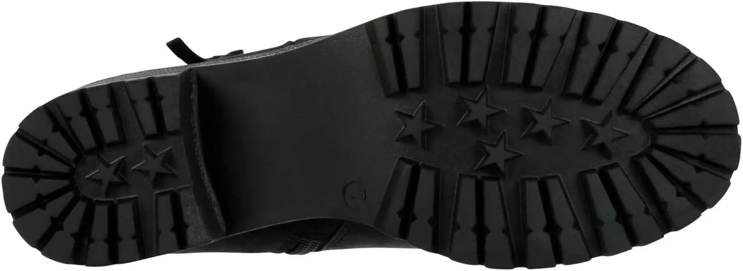 Judy - Women's Casual Chelsea Slip-On Lugged Ankle Boots