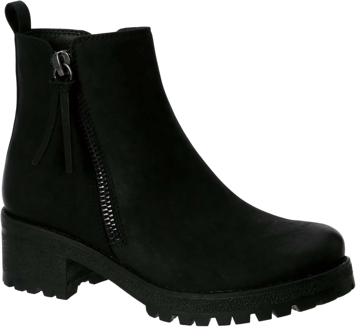 Judy - Women's Casual Chelsea Slip-On Lugged Ankle Boots