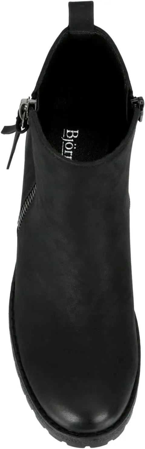 Judy - Women's Casual Chelsea Slip-On Lugged Ankle Boots