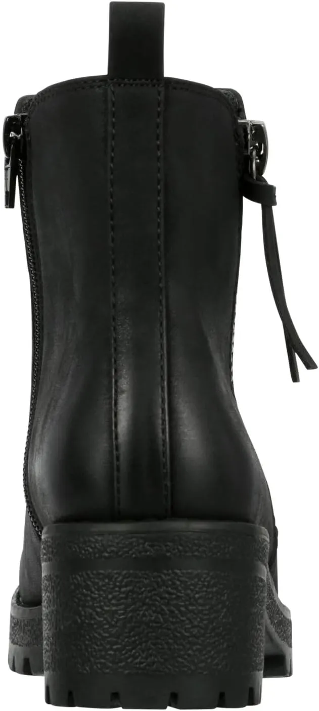 Judy - Women's Casual Chelsea Slip-On Lugged Ankle Boots