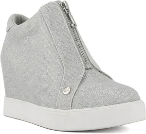 Juicy Couture Women's Platform Wedge Sneakers High-Top Shoes-Journey