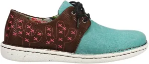 Justin Boots Womens CAC-Tie Lace Up Sneakers Shoes Casual - Blue - Size 5.5 B