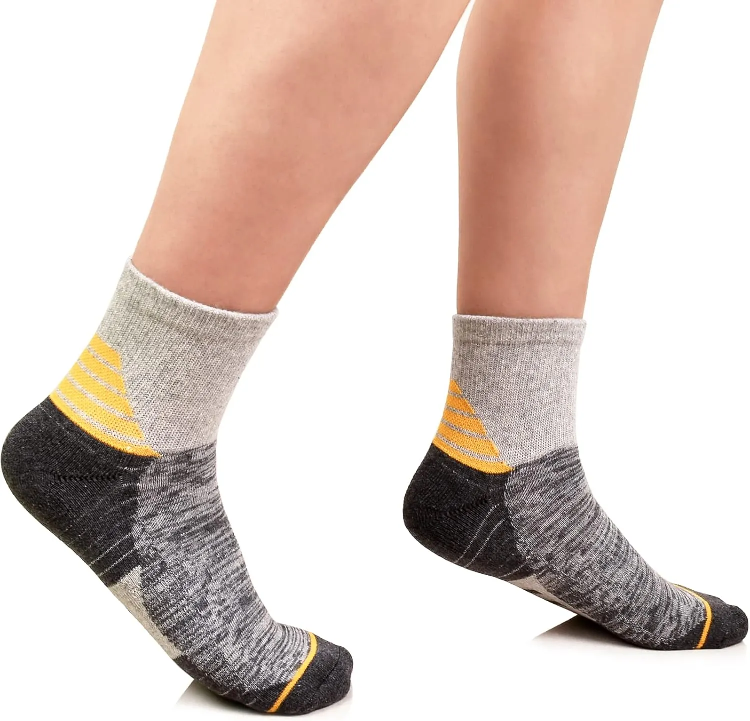 J.WMEET Women's Athletic Ankle Socks Quarter Cushioned Running Socks Hiking Performance Sport Cotton Socks 6 Pack