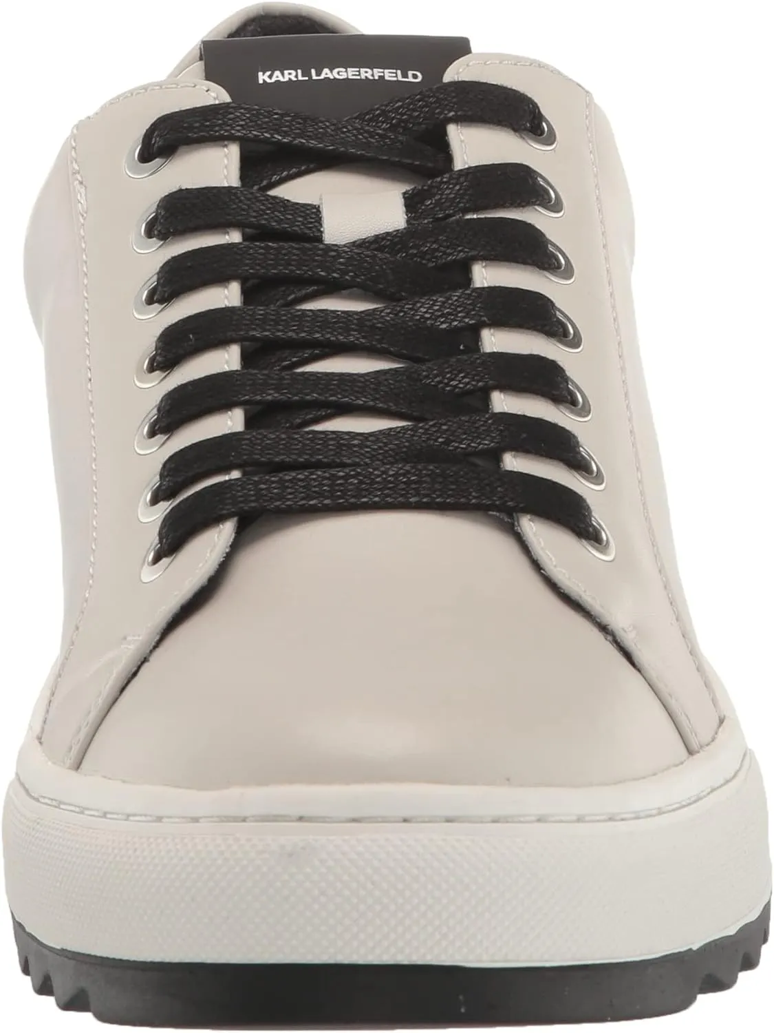 Karl Lagerfeld Paris Men's Recycled Leather Low Top Sneaker