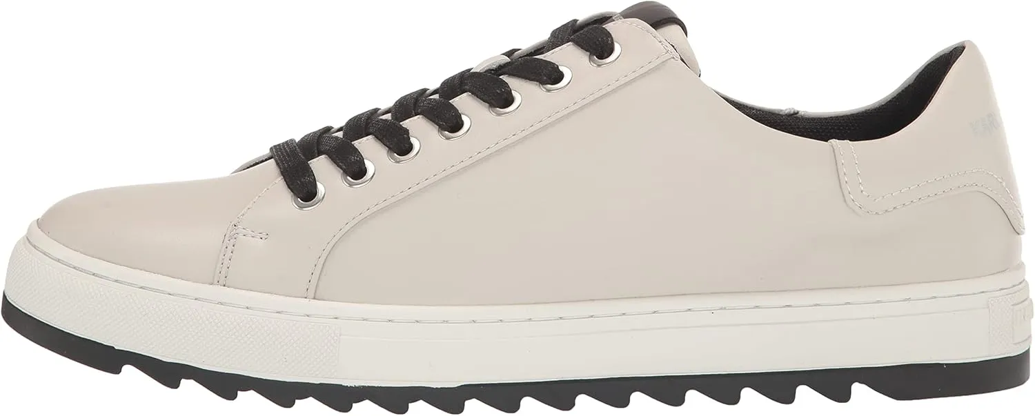 Karl Lagerfeld Paris Men's Recycled Leather Low Top Sneaker