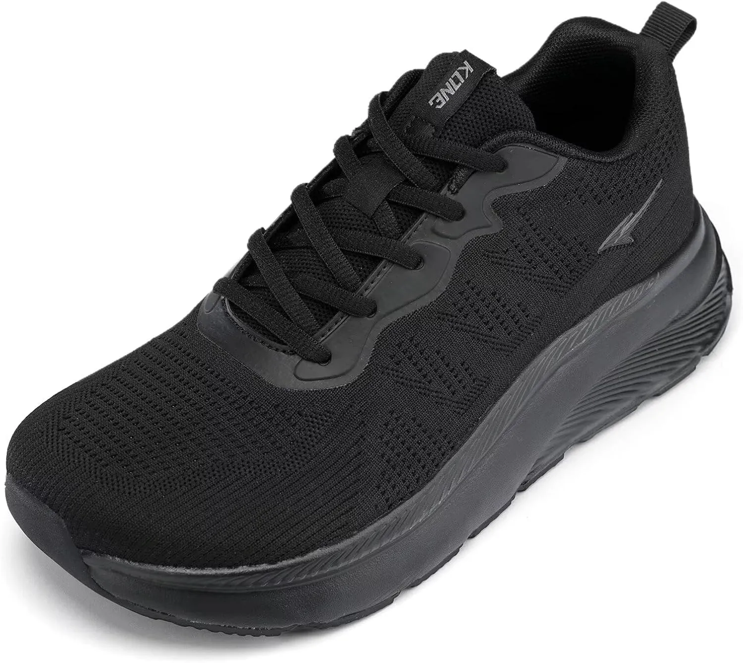 KDN Men's Wide Toe Box Shoes Cushioned Road Running Shoes Non Slip Mens Walking Sneakers for Wide Feet Comfortable Athletic Gym Workout Shoes Wide Width