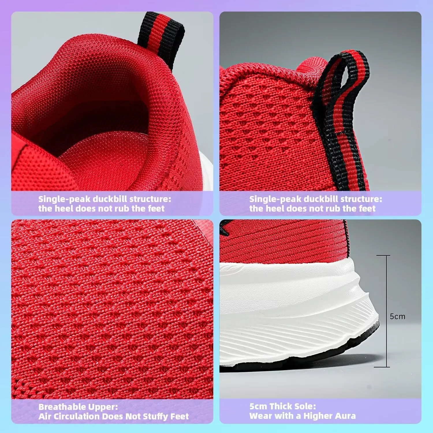 KDN Wide Toe Box Shoes for Men Cushioned Road Running Shoes Non Slip Mens Walking Sneakers