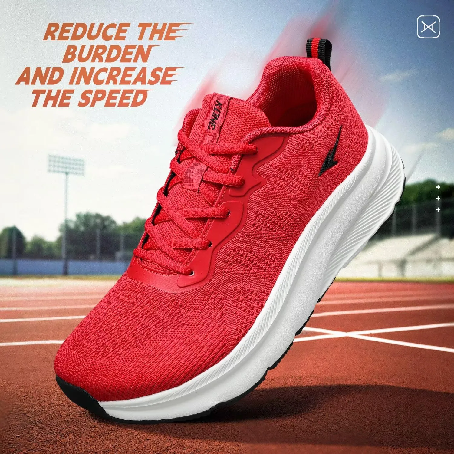 KDN Wide Toe Box Shoes for Men Cushioned Road Running Shoes Non Slip Mens Walking Sneakers