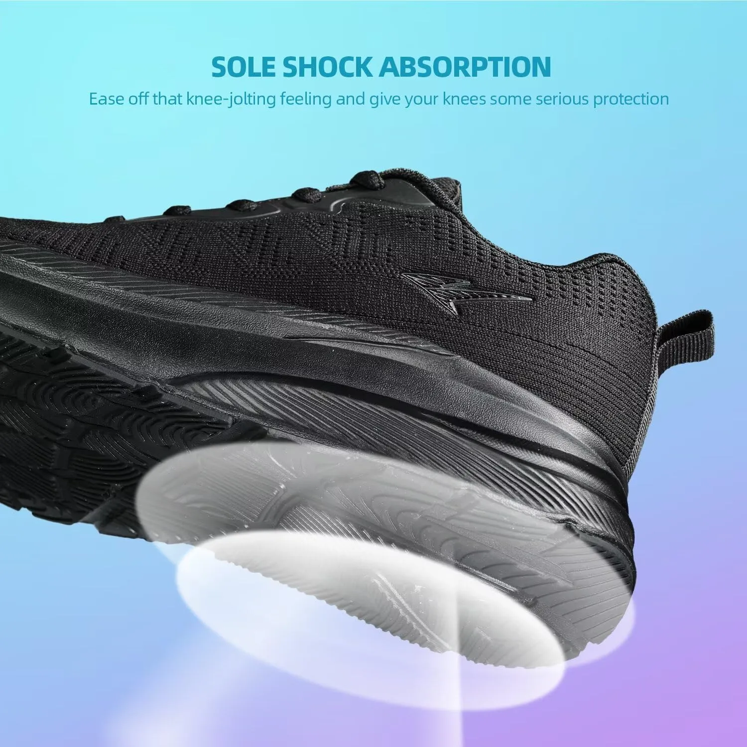 KDN Wide Toe Box Shoes for Men Cushioned Road Running Shoes Non Slip Mens Walking Sneakers