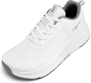 KDN Wide Toe Box Shoes for Men Cushioned Road Running Shoes Non Slip Mens Walking Sneakers