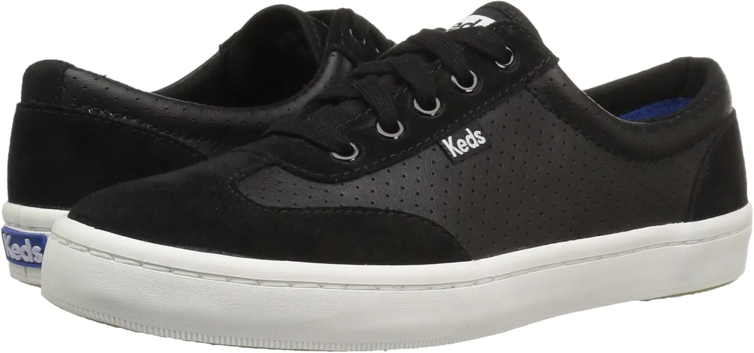 Keds Women's Tournament Retro Court Perf Leather Fashion Sneaker