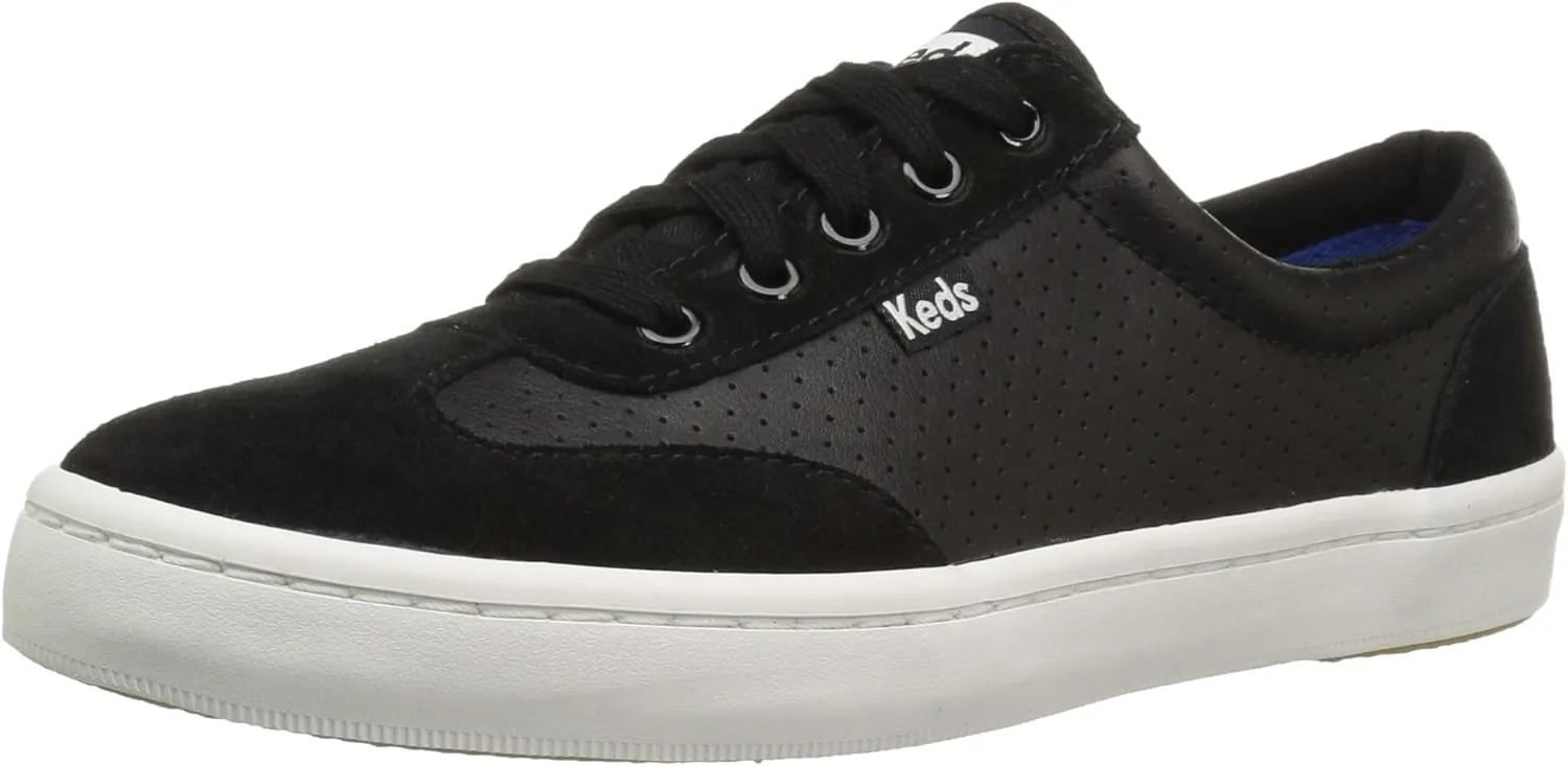 Keds Women's Tournament Retro Court Perf Leather Fashion Sneaker