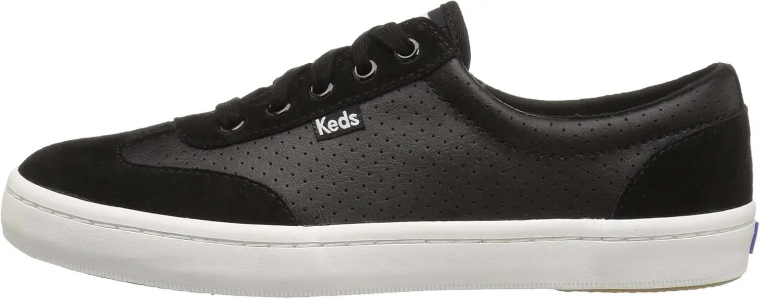 Keds Women's Tournament Retro Court Perf Leather Fashion Sneaker