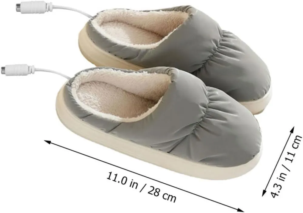 KESYOO 1 Pair Foot Warming Shoes Electric Feet Warmer Slippers Warmer Electric Slipper Socks Winter