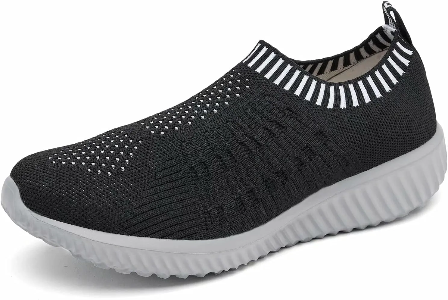 konhill Women's Slip On Walking Shoes Breathable Mesh Sneakers Work Casual Tennis Shoes