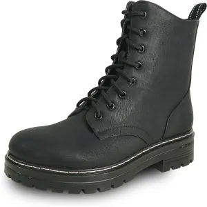 KOZI Canada Women Ankle Dressy Casual Riding Chelsea Boot LEILA Fall Boot Side Zipper Black