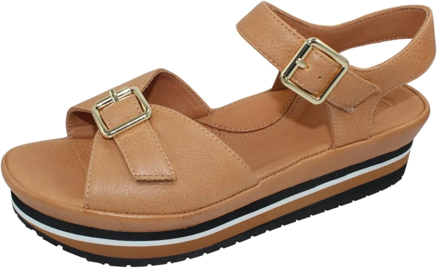 L'Amour des Pieds Women's Vardant in Lioness Lamba Leather - size 10 M
