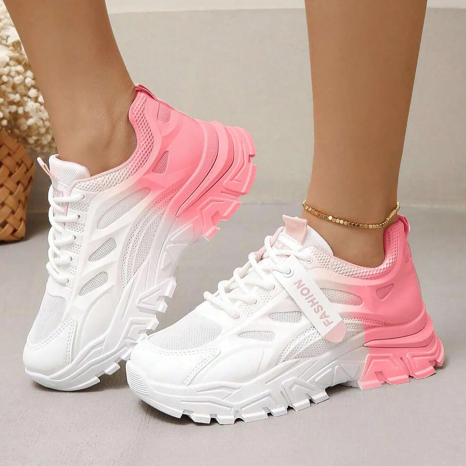 Leisure Summer Sport Shoes Running Shoes Breathable Fashion for Student and Teenagers Advantage Sneaker - Women's 7