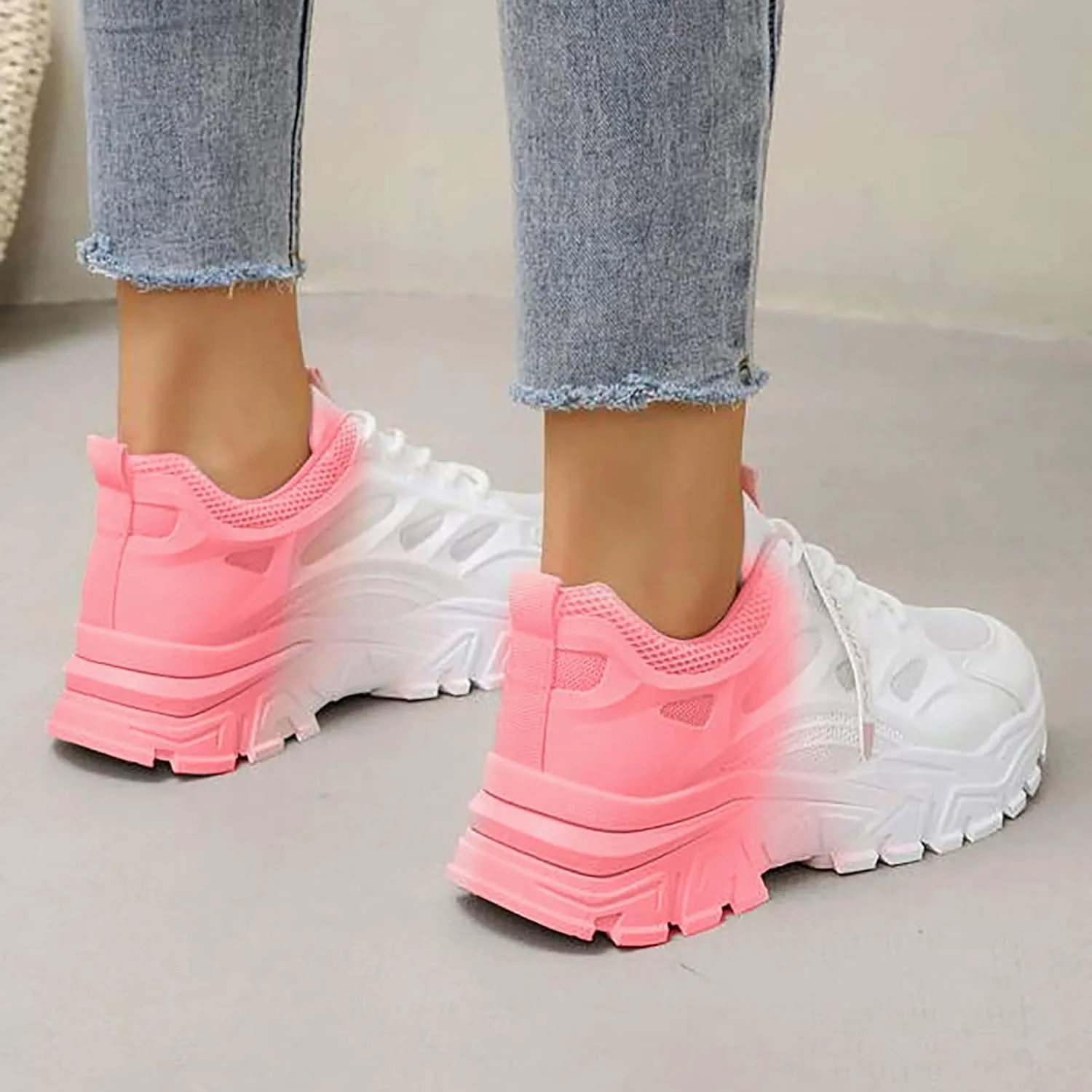 Leisure Summer Sport Shoes Running Shoes Breathable Fashion for Student and Teenagers Advantage Sneaker - Women's 7