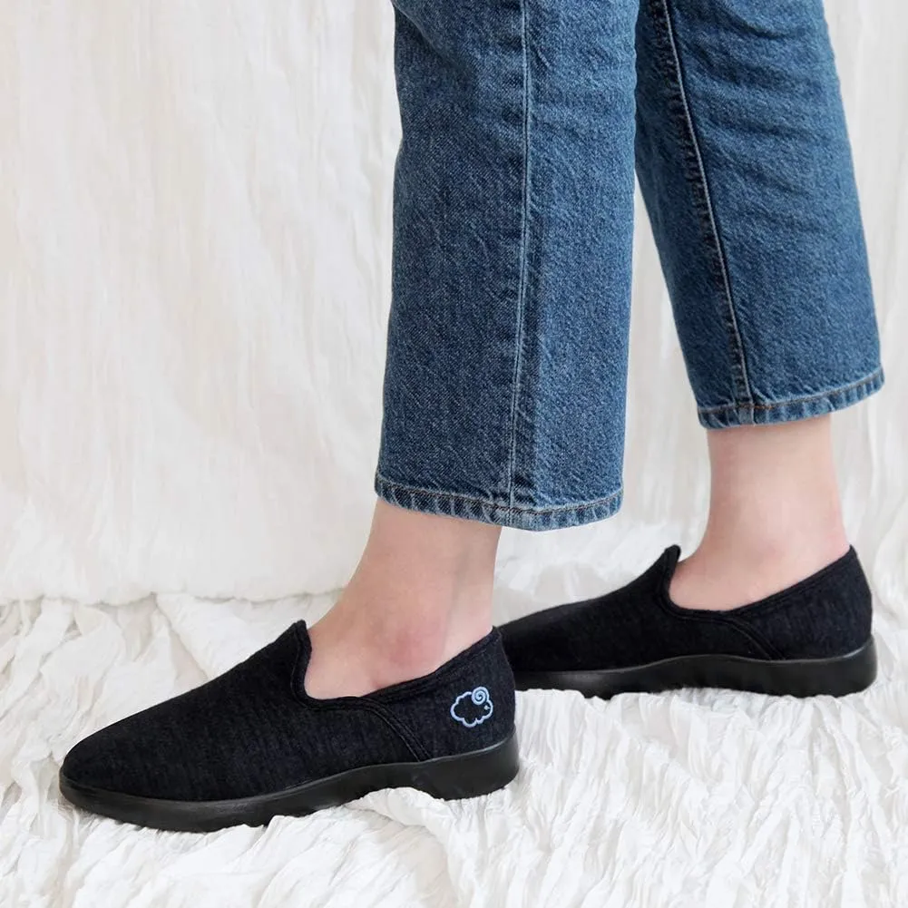 LeMouton Men's Wool Shoes Comfortable Lightweight Walking Casual Slip on