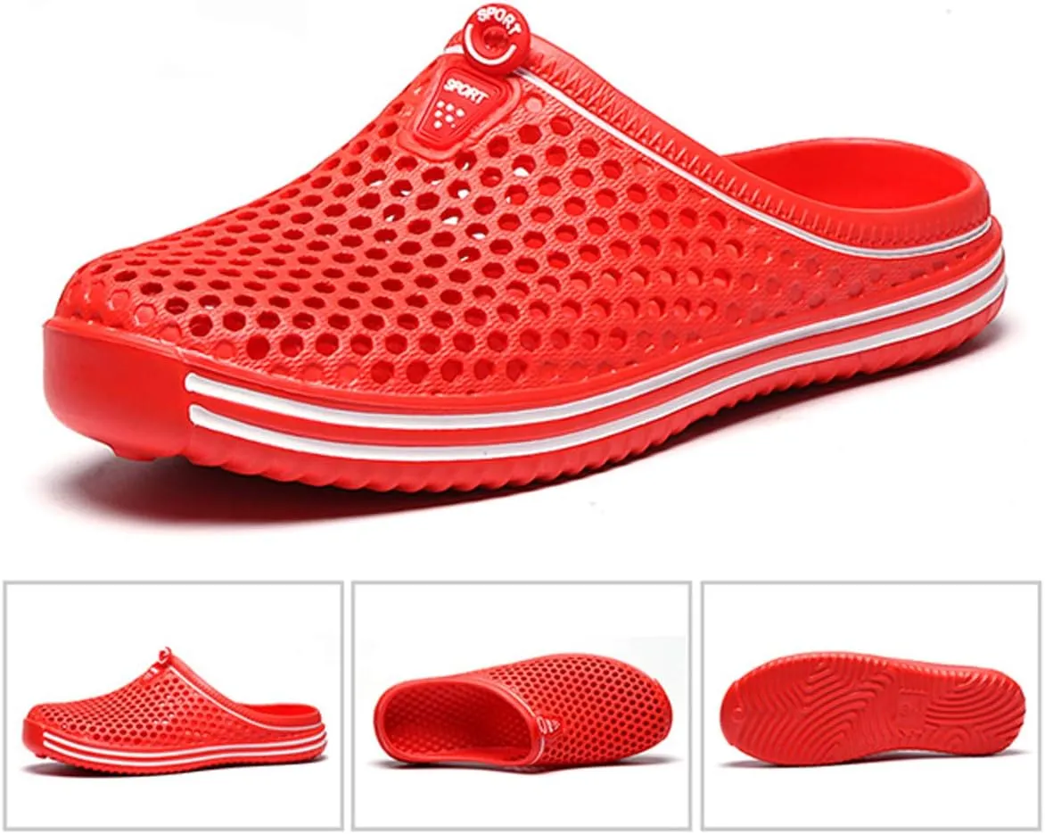 LIBINXIF Women's Garden Clogs Breathable Shoes Bathing Shoes Men's Beach Shoes Water Shoes Footwear Slippers Walking Shoes