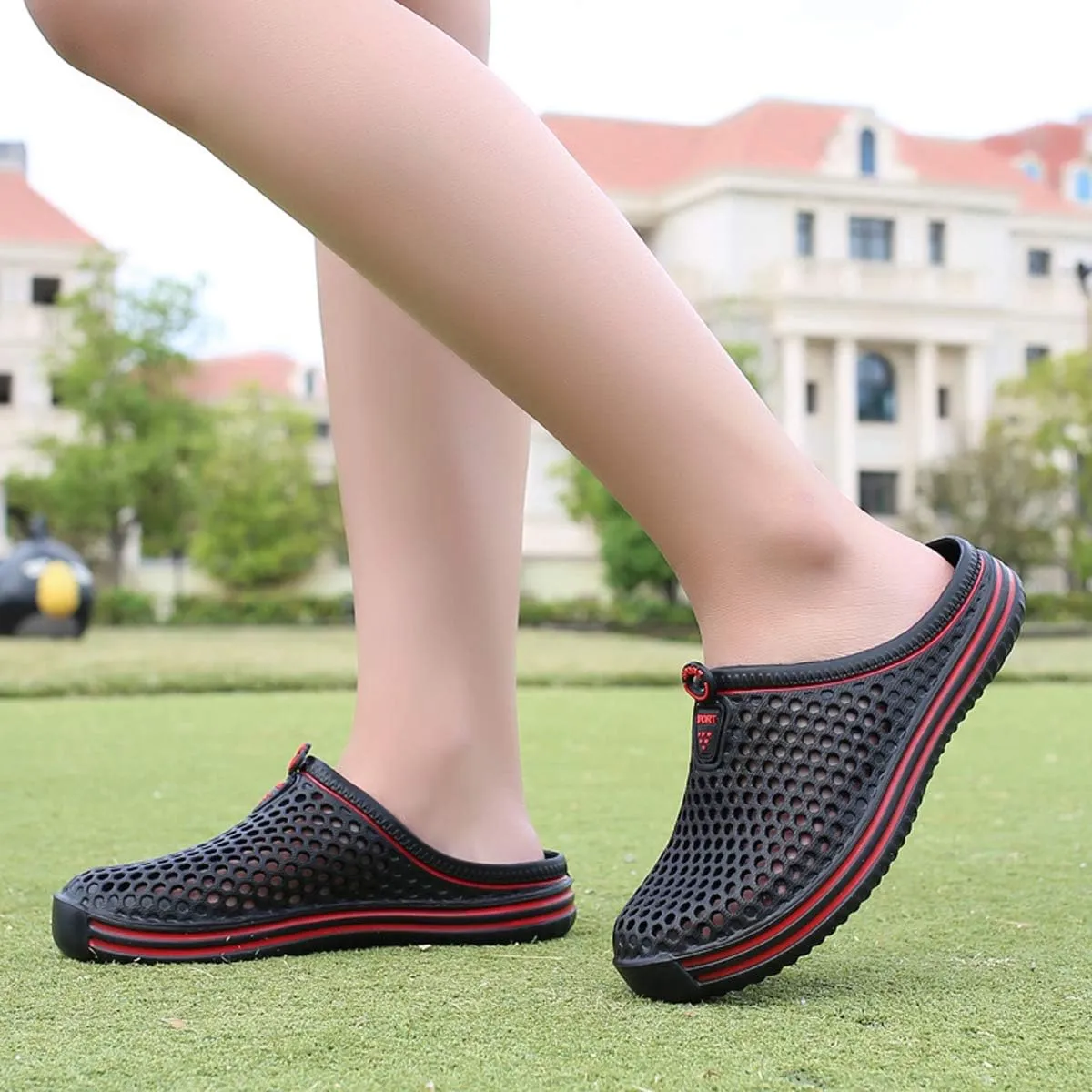 LIBINXIF Women's Garden Clogs Breathable Shoes Bathing Shoes Men's Beach Shoes Water Shoes Footwear Slippers Walking Shoes