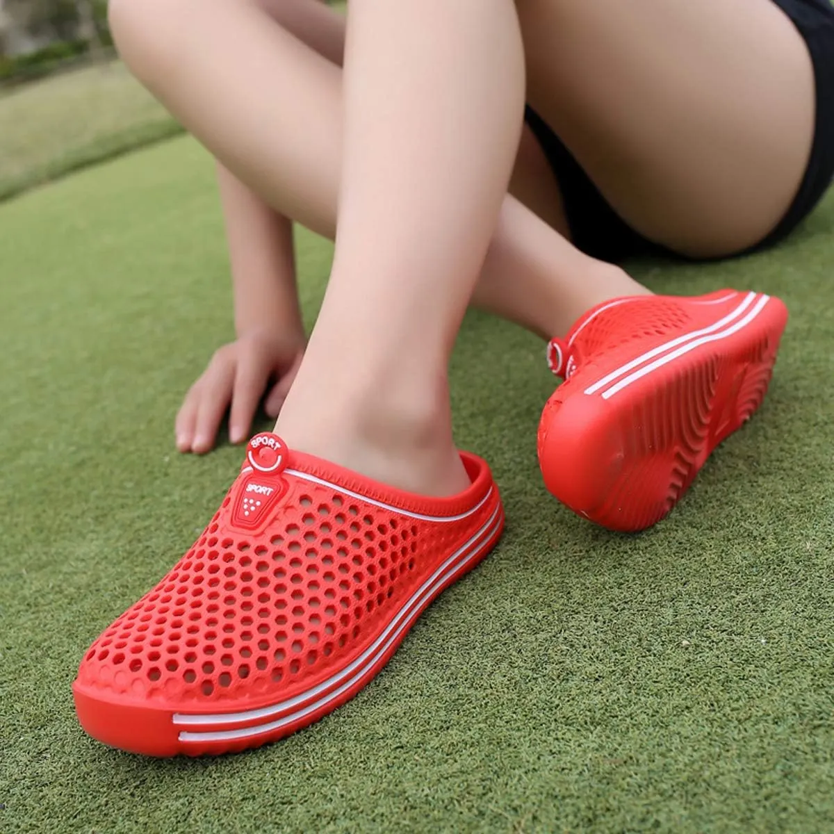 LIBINXIF Women's Garden Clogs Breathable Shoes Bathing Shoes Men's Beach Shoes Water Shoes Footwear Slippers Walking Shoes