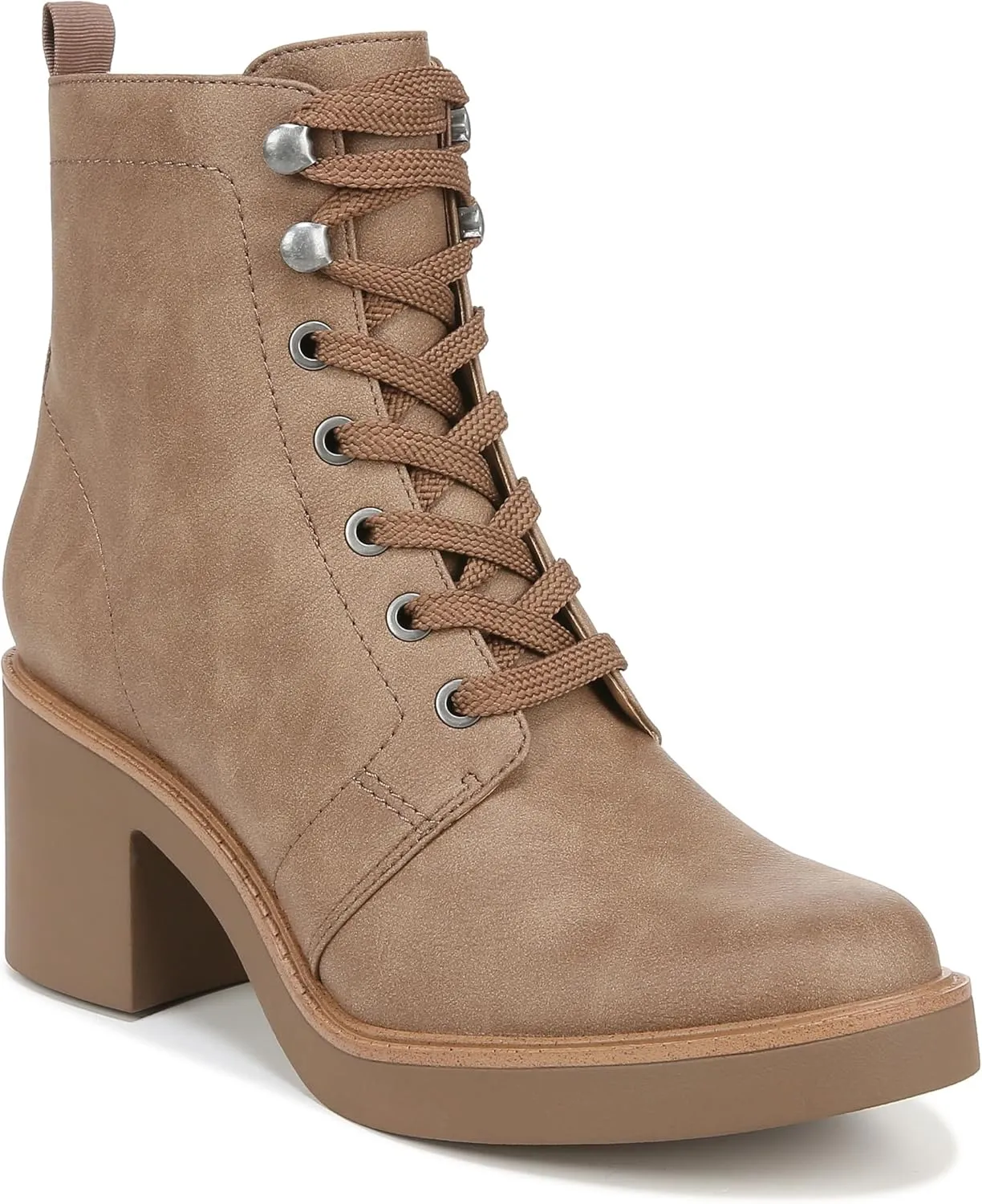 LifeStride Women's Rhodes Combat Block Heel Boot