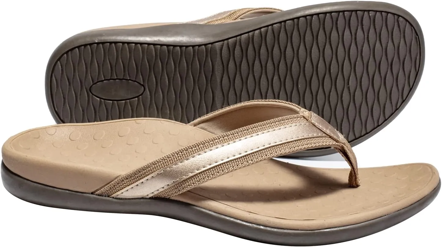 LLSOARSS Plantar Fasciitis Feet Sandal with Arch Support - Best Orthotic flip Flops for Flat Feet，Heel Pain- for Women