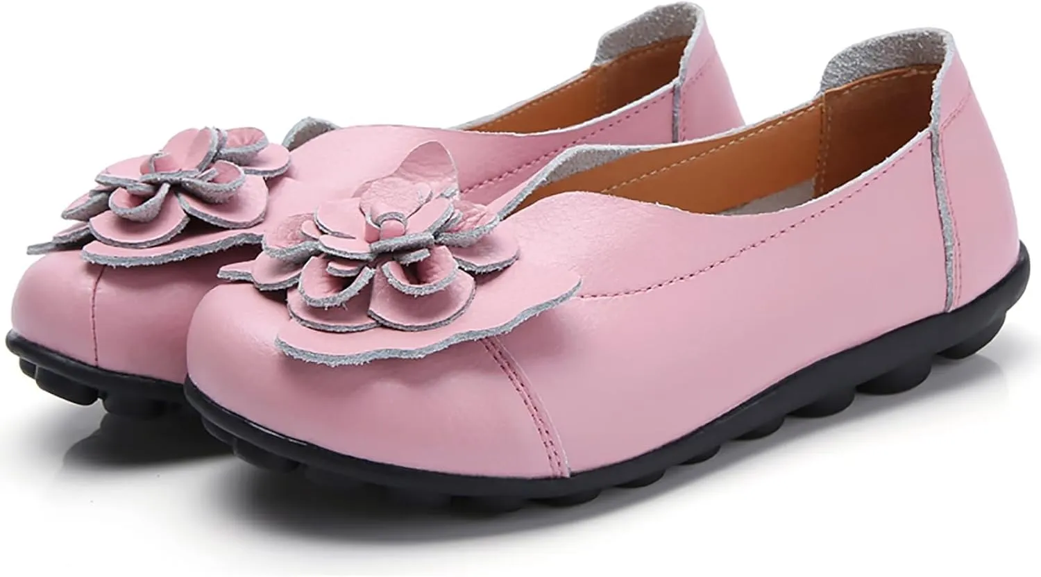 Loafers for Women Comfort Flowers Slip on Soft Sole Flat Lightweight Closed Toe Moccasins Driving Flats Casual Work Office Shoes