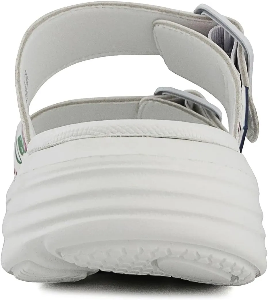 LONDON FOG Womens Neeta Comfort Platform Sandal Womens Sandal Slip On Sandal With Buckles