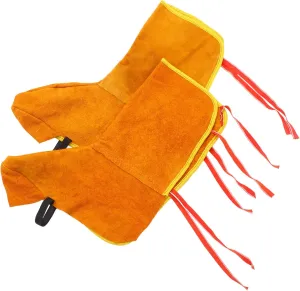 Long Lasting Welding Gaiters Leather Boot Covers Welding Shoes Leg Guards Insulated Foot Covers for Men