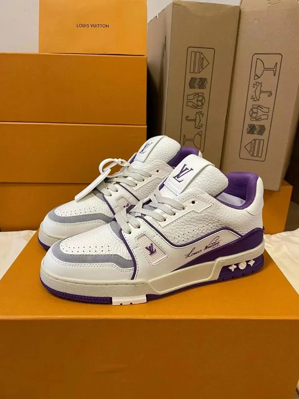 LOUIS VUITTON || LV Trainer Maxi Purple Sneaker