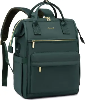 LOVEVOOK Laptop Backpack for Women,15.6 Inch Work Teacher Nurse Bag,Business Computer Backpack Purse with USB Port,Stylish Casual Daypack for Travel